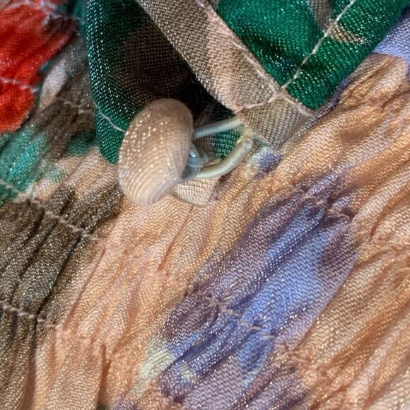 R N London Floral Sleeveless Elasticated Waist Dress Size M/L - Picture 8 of 11